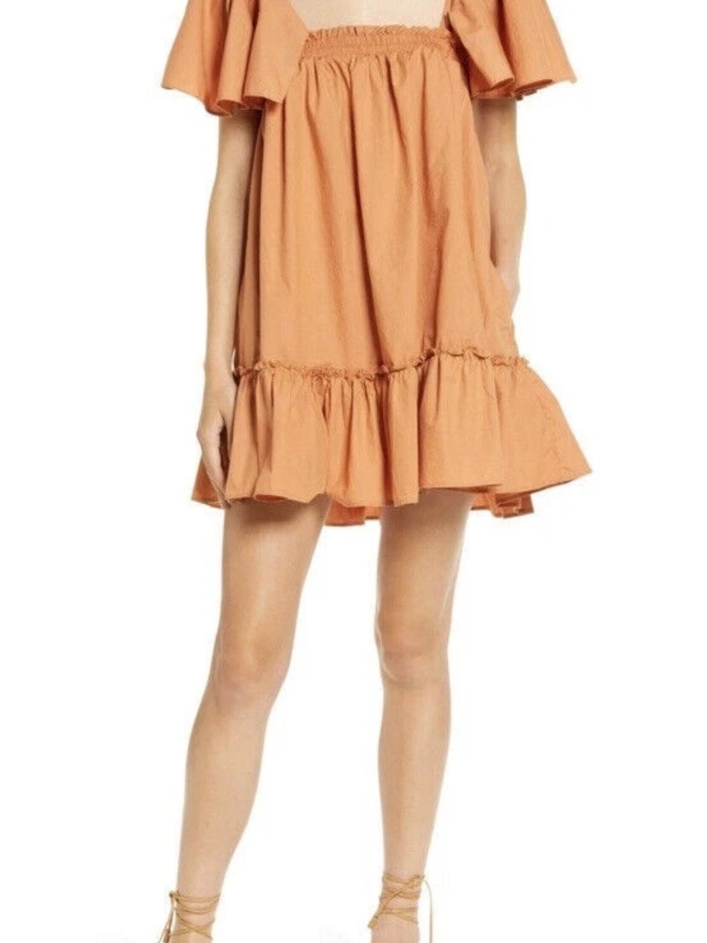 Free People Imogene Square Neck Mini Dress